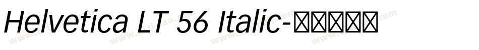 Helvetica LT 56 Italic字体转换